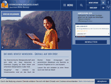 Tablet Screenshot of bibelgesellschaft.at